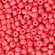 Seed beads 8/0 (3mm) Salmon red